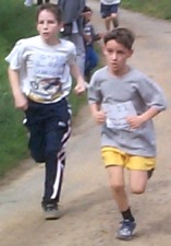Bruno et Valrian aprs 2 km